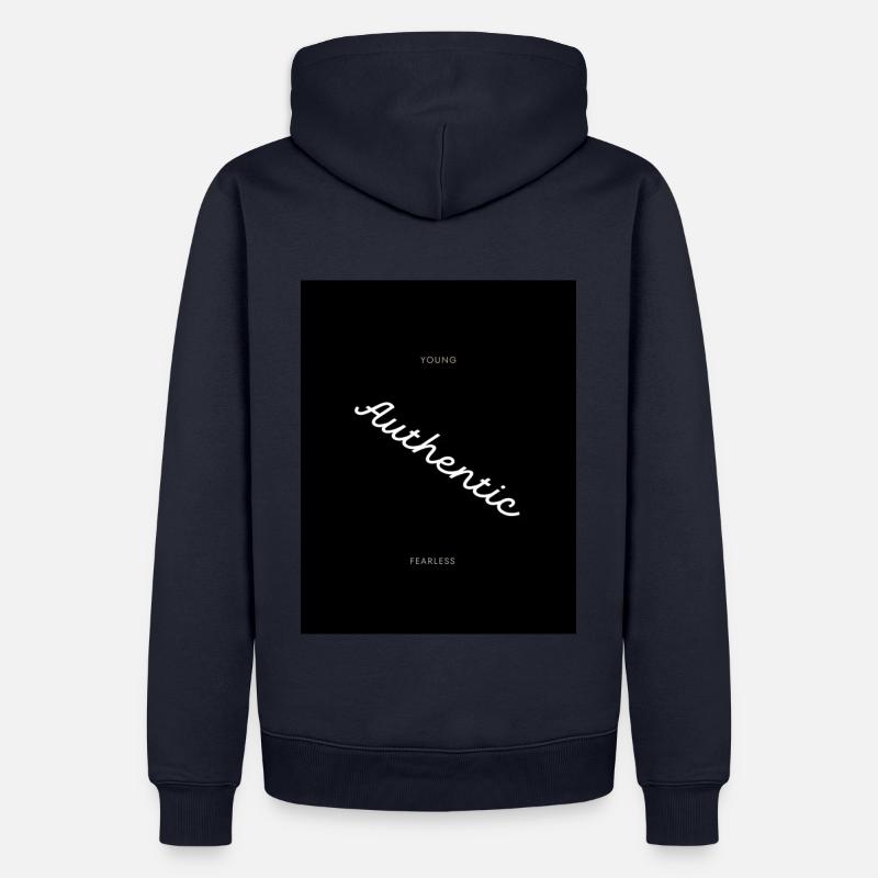 Authentic Gothic and Basic - Männer Premium Bio Hoodie - Navy