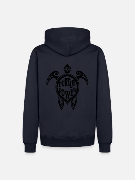 Turtle Power - Männer Premium Bio Hoodie - Navy