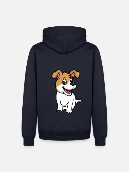 Hund Kinder Baby Haustiere Hunde Kleiner Tier - Männer Premium Bio Hoodie - Navy