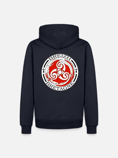 Brittany - Breizh - Men’s Premium Organic Hoodie - navy