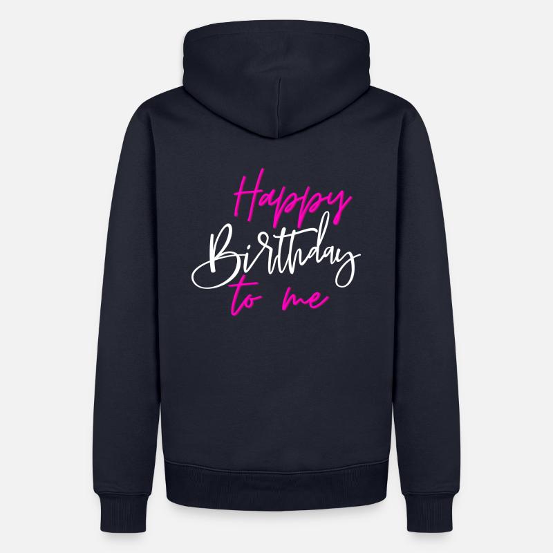 JOYEUX ANNIVERSAIRE À MOI - Sweat à capuche Premium bio Homme - bleu marine