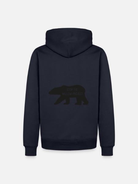 Stop the Willow Project (schwarz) - Männer Premium Bio Hoodie - Navy