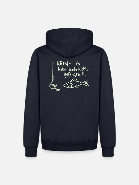 nein - ich habe ... - Männer Premium Bio Hoodie - Navy