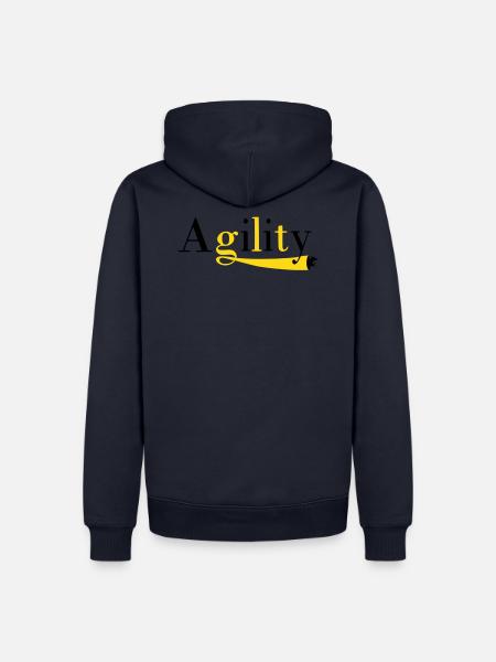 Agility tunnel - Men’s Premium Organic Hoodie - navy
