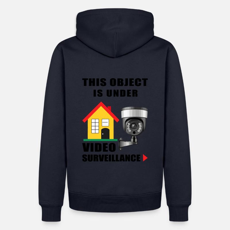 Surveillance d’objets - Sweat à capuche Premium bio Homme - bleu marine