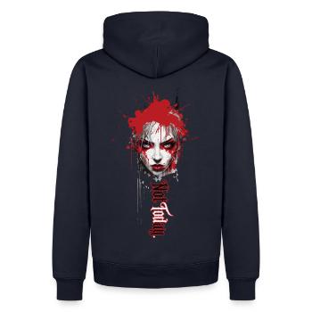 Not Today - Men’s Premium Organic Hoodie - navy - Back - Nico (187cm)