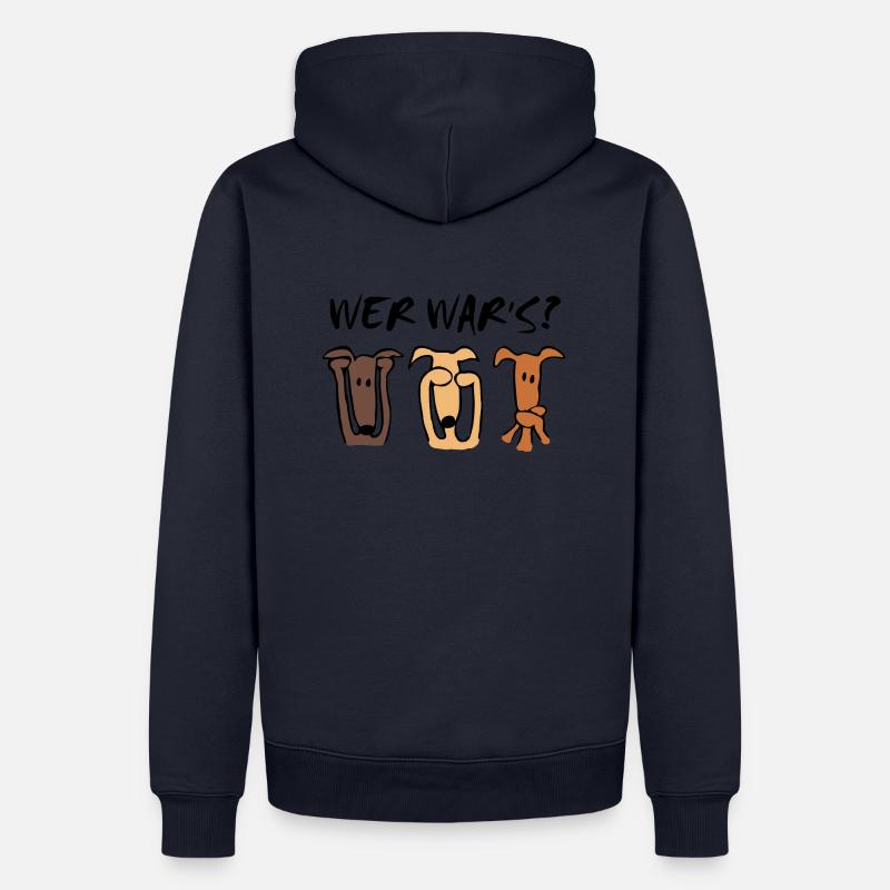 Wer war's - Männer Premium Bio Hoodie - Navy