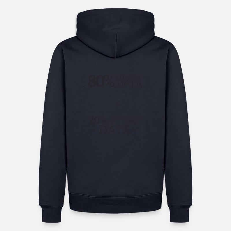 "Complaining Preparing Data" | Data Scientist - Männer Premium Bio Hoodie - Navy
