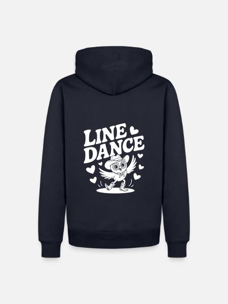 Line Dance mein Hobby - meine Passion - mein Ding - Männer Premium Bio Hoodie - Navy