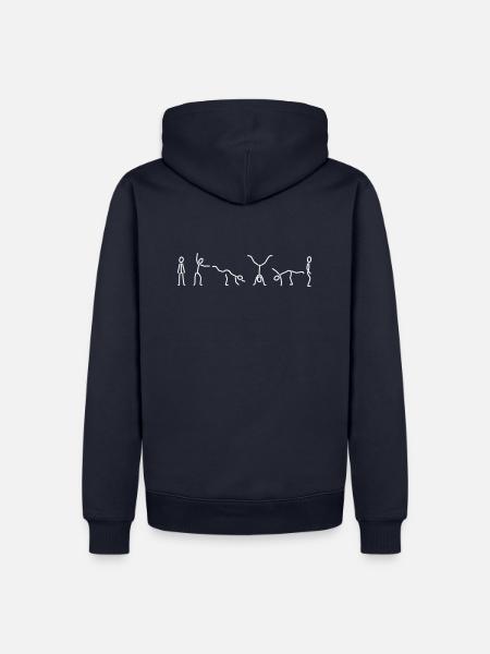 iYpsilon Rad-schlagen - Männer Premium Bio Hoodie - Navy