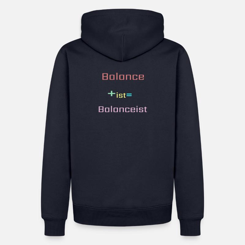 Équilibriste #1Neu 8 - Sweat à capuche Premium bio Homme - bleu marine