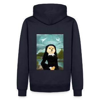 Dogalisa - Männer Premium Bio Hoodie - Navy - Hinten - Nico (187cm)