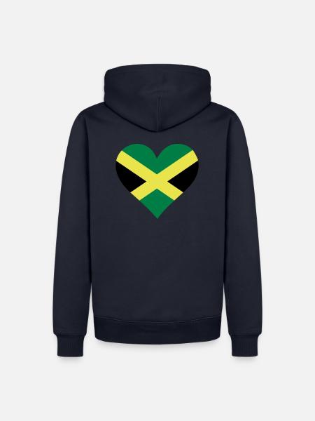 A heart for Jamaica - Men’s Premium Organic Hoodie - 