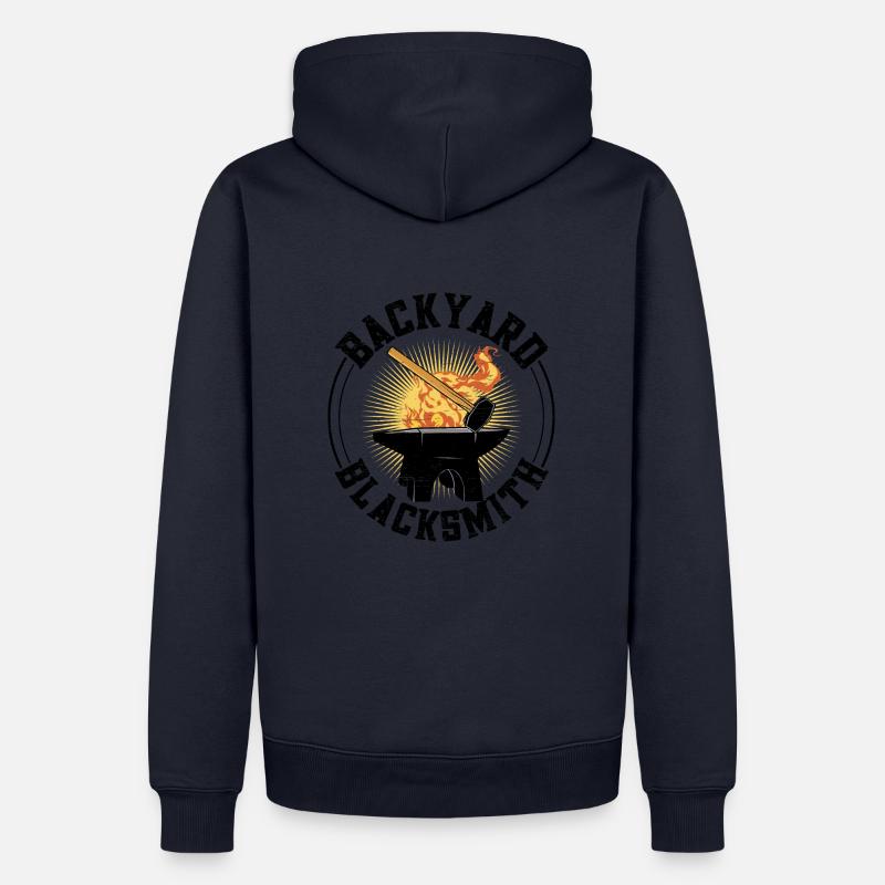 Backyard Blacksmith - Männer Premium Bio Hoodie - Navy