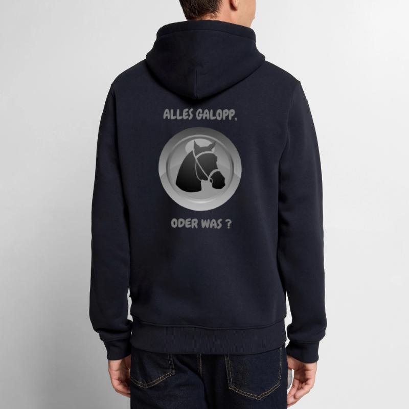 ALLES GALOPP, ODER WAS ? Männer Premium Bio Hoodie