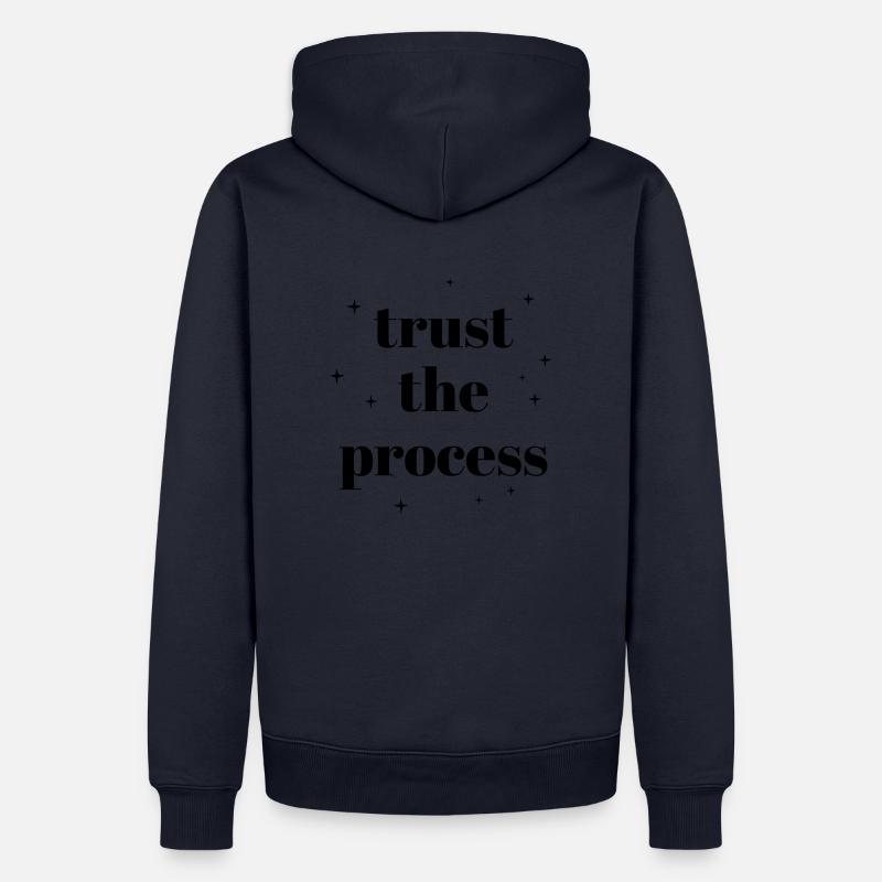 Trust the process - Männer Premium Bio Hoodie - Navy