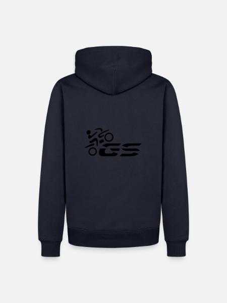 Logo GS-Fahrer Nr. 1 | black - Männer Premium Bio Hoodie - Navy