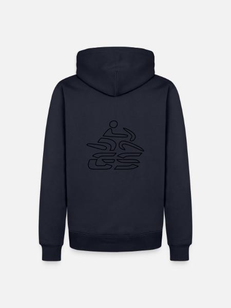 Logo GS-Fahrer Nr. 7 | black - Männer Premium Bio Hoodie - Navy