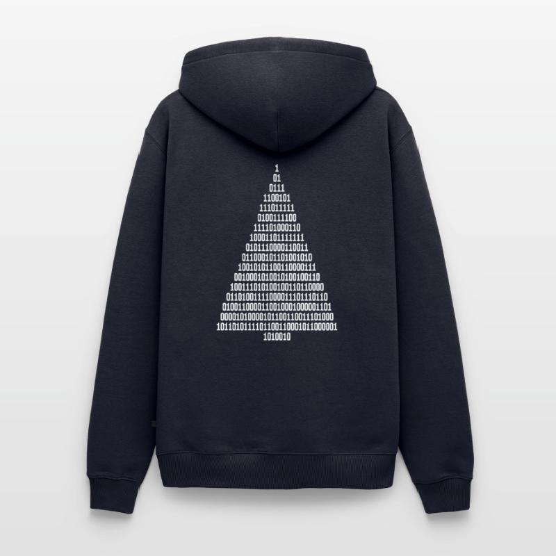 Christmas Christmas Tree Binary Code Computer Scientist Men’s Premium Organic Hoodie