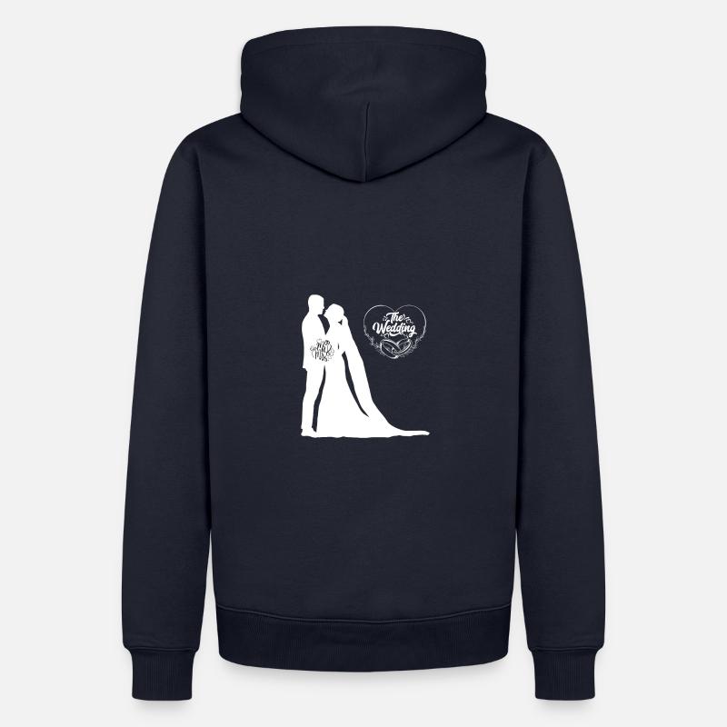 Demande en mariage Marry Me Proposition de mariage - Sweat à capuche Premium bio Homme - bleu marine