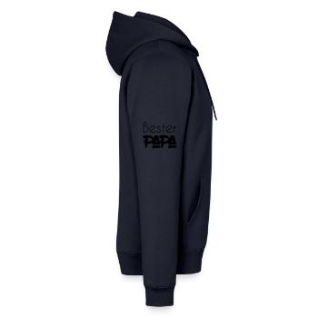 Bester Papa - Männer Premium Bio Hoodie - Navy - Rechts - Nico (187cm)