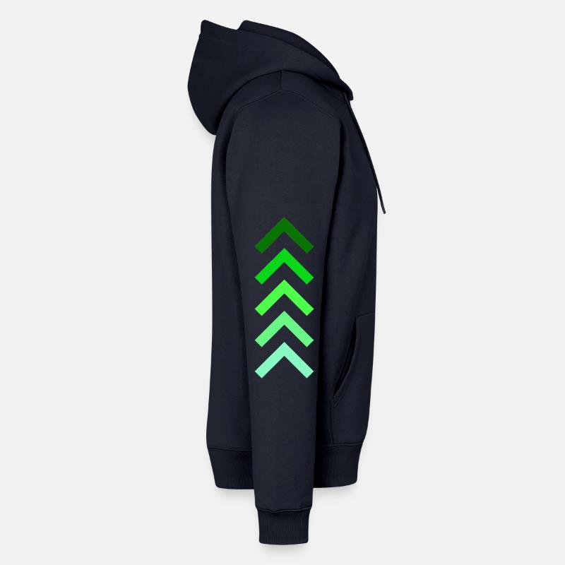 Montée en puissance ! - Sweat à capuche Premium bio Homme - bleu marine
