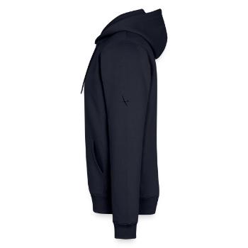 Planeur Planeur Planeur Planeur Pilote - Sweat à capuche Premium bio Homme - bleu marine - Gauche - Nico (187cm)