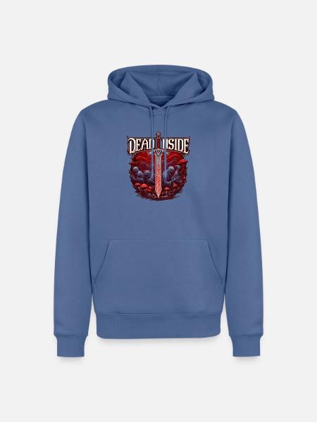 Horror- und Science-Fiction-Saga mit Schwert - Männer Premium Bio Hoodie - Taubenblau