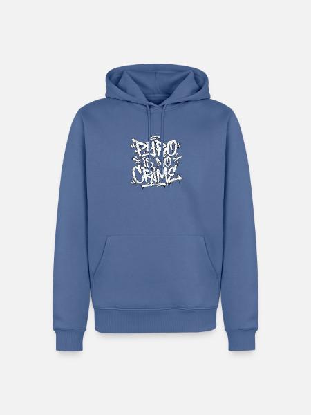 Pyro For Ever Graffiti - Männer Premium Bio Hoodie - Taubenblau