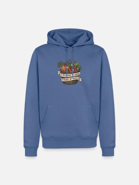 Garten Gemüse Gärtnerin Gärtner - Männer Premium Bio Hoodie - Taubenblau