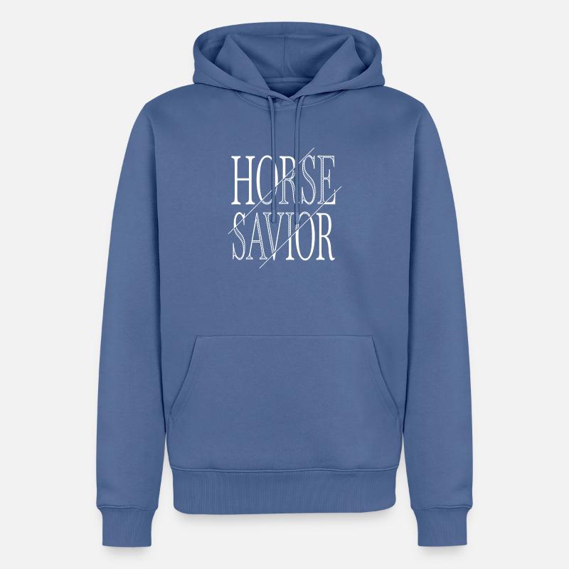 idée cadeau d’anniversaire humour - Sweat à capuche Premium bio Homme - bleu pigeon