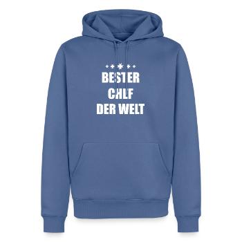 Handwerker Handyman Handwerk Werkzeug Baustelle - Männer Premium Bio Hoodie - Taubenblau - Vorne - Nico (187cm)