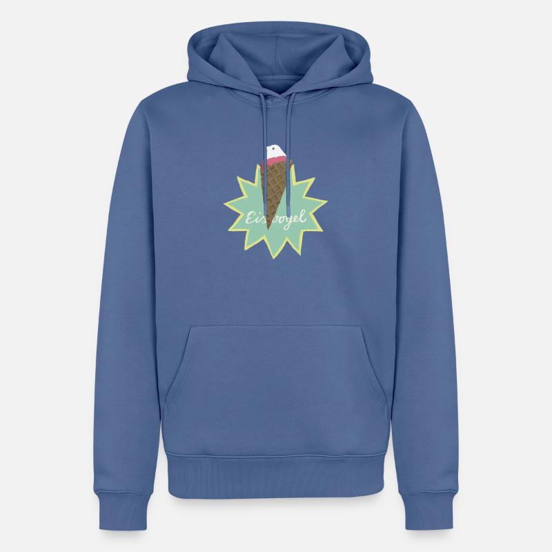 Eisvogel - Männer Premium Bio Hoodie - Taubenblau