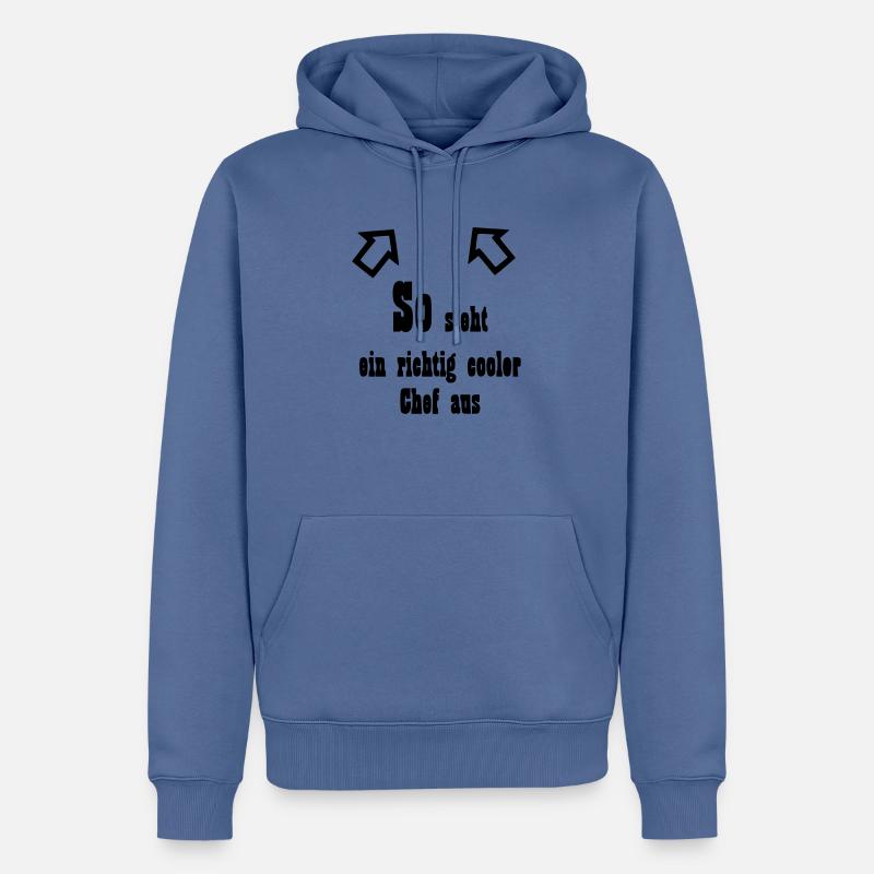 Chef Geschenk - Männer Premium Bio Hoodie - Taubenblau