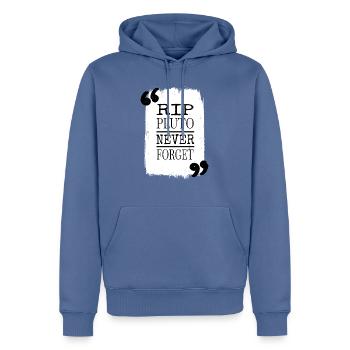les couleurs de la terre cool les planètes croient que les voyages dans l’espace - Sweat à capuche Premium bio Homme - bleu pigeon - Devant - Nico (187cm)