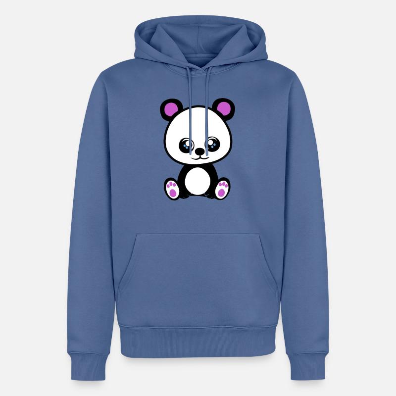 Süßer Teddybär - Männer Premium Bio Hoodie - Taubenblau