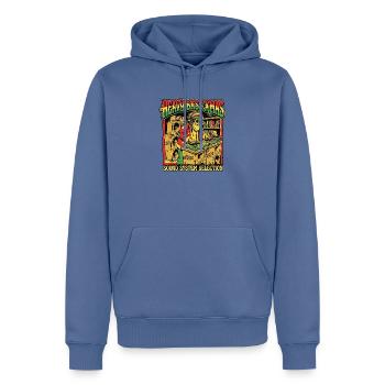 Christmas Soundsystem Dub Reggae - Männer Premium Bio Hoodie - Taubenblau - Vorne - Nico (187cm)