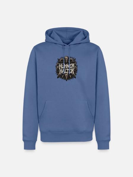 Heavy Metal Hühnerhalter - Männer Premium Bio Hoodie - Taubenblau