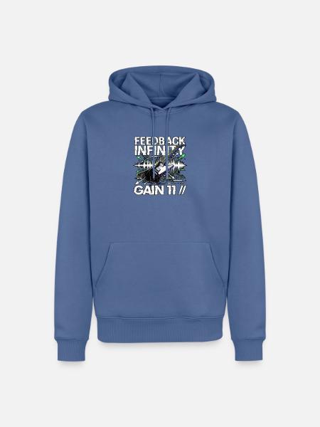 Death Metal Gitarre - Männer Premium Bio Hoodie - Taubenblau