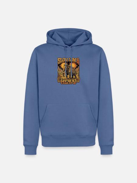 Metal Mammut Death Metal Rock - Männer Premium Bio Hoodie - Taubenblau