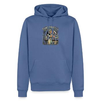 Bartender Nil Cocktail - Männer Premium Bio Hoodie - Taubenblau - Vorne - Nico (187cm)