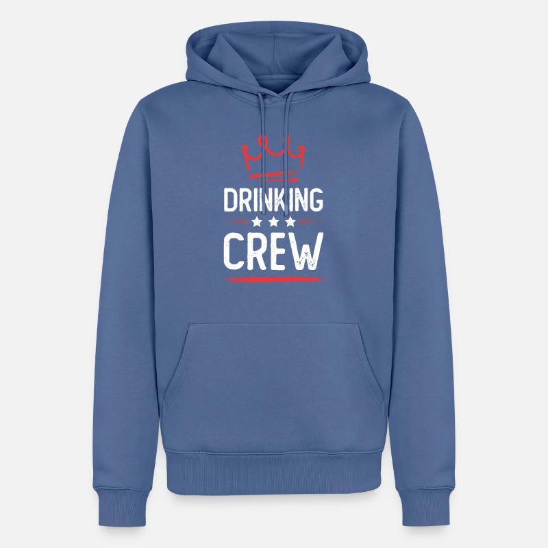 Équipage de consommation d’alcool - Sweat à capuche Premium bio Homme - bleu pigeon