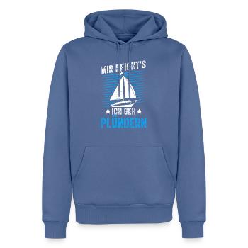 Wikinger Mir Reichts Ich Geh Plündern Geschenk Kap - Männer Premium Bio Hoodie - Taubenblau - Vorne - Nico (187cm)