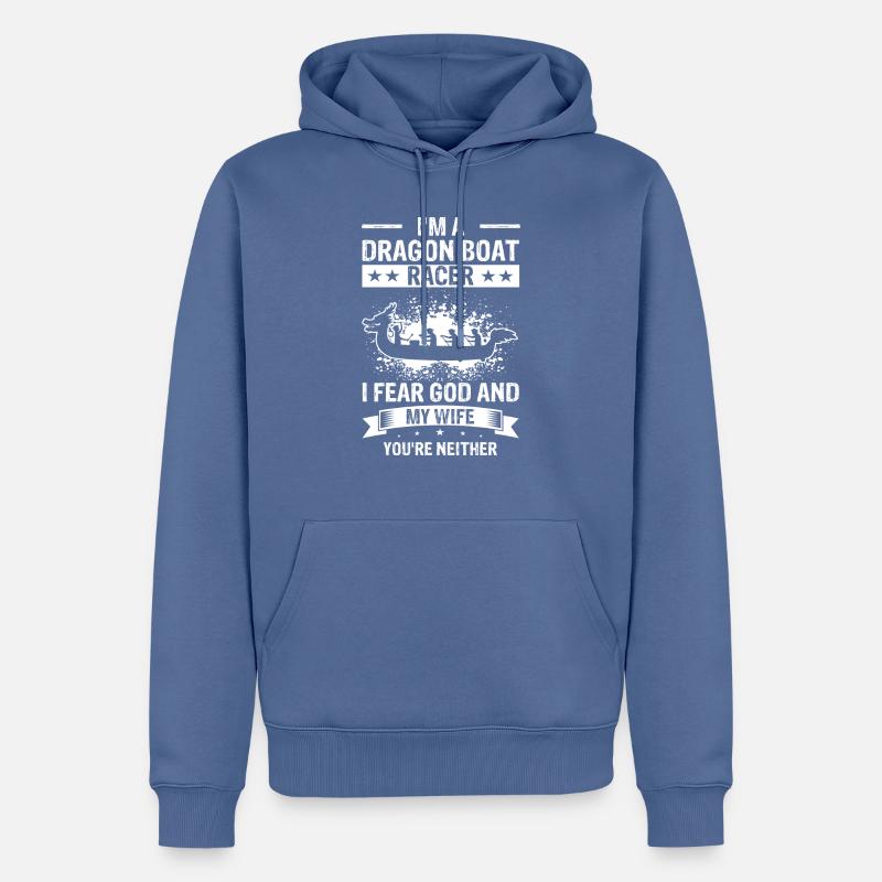 Drachenboot Trainer und Drachenboot - Männer Premium Bio Hoodie - Taubenblau