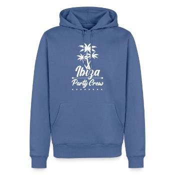 ibiza party crew - Männer Premium Bio Hoodie - Taubenblau - Vorne - Nico (187cm)