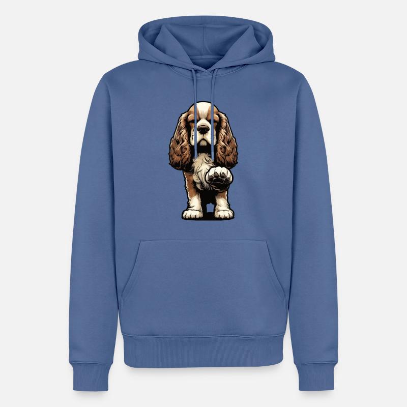 Cocker Spaniel Cockerhund Cocker Spaniel Besitzer - Männer Premium Bio Hoodie - Taubenblau