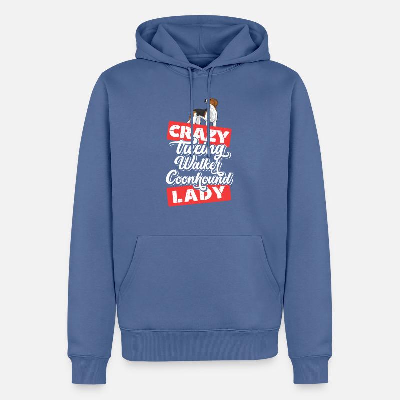 Arboriculture Walker Coonhound - Sweat à capuche Premium bio Homme - bleu pigeon