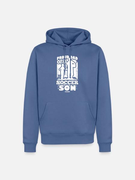 Vater - Männer Premium Bio Hoodie - Taubenblau