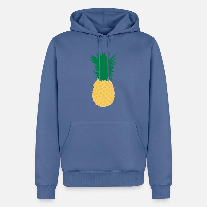 Ananas - Männer Premium Bio Hoodie - Taubenblau