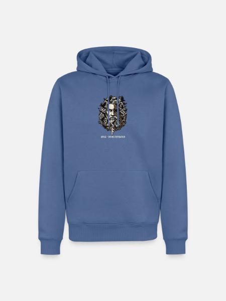 Germanen Runen Opa - Männer Premium Bio Hoodie - Taubenblau